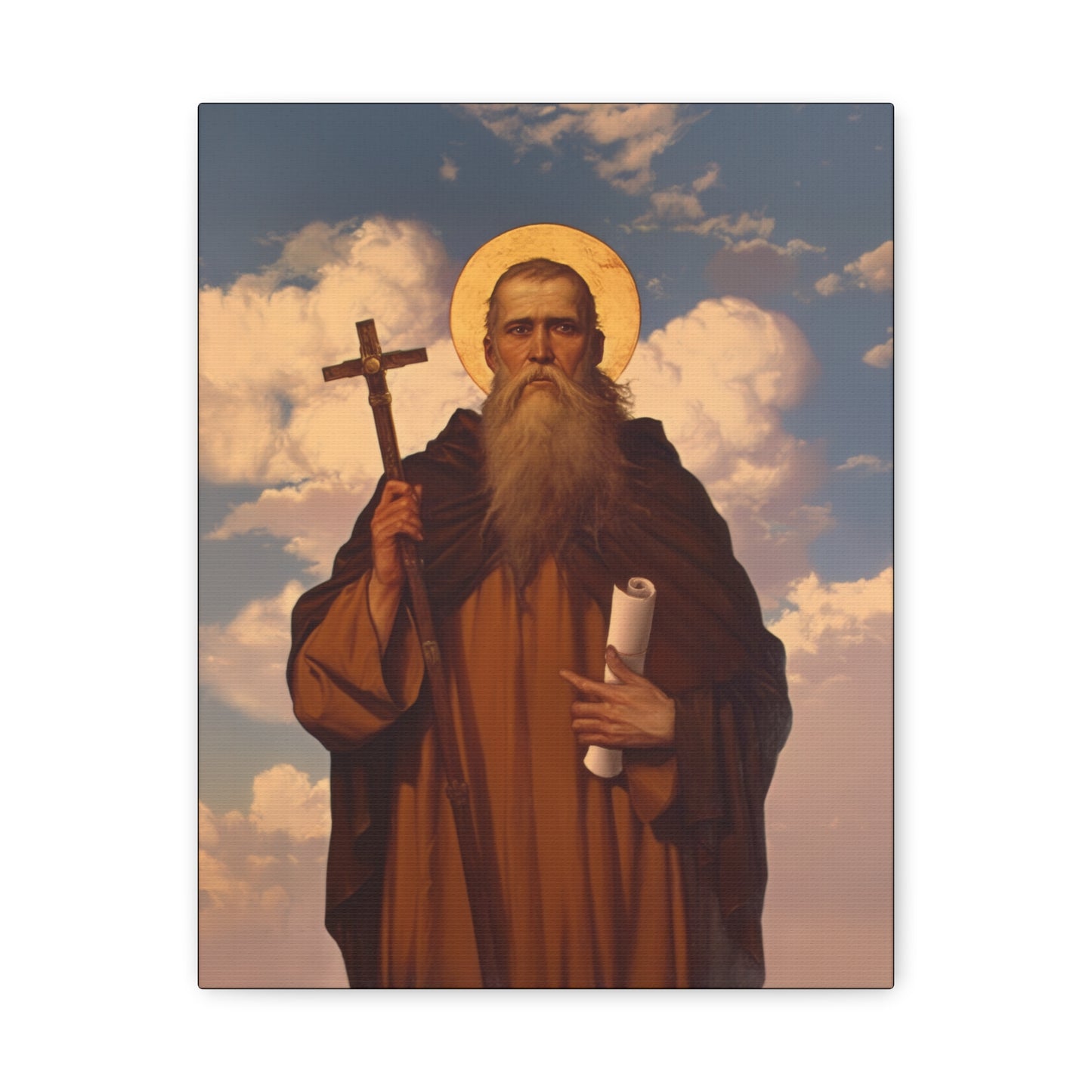 Saint Joannicus the Great / Loannikios of Mount Olympus - Gallery Wrapped Canvas - Print - Religious Art for your Home - Catholic Art Print