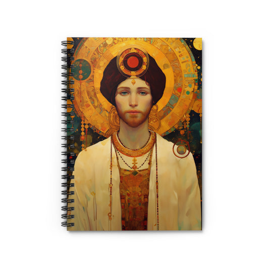 Saint Abdiesus Journal - Sanctified Souls Art - Religious Based Notebook - Spiral Notebook - Ruled Line