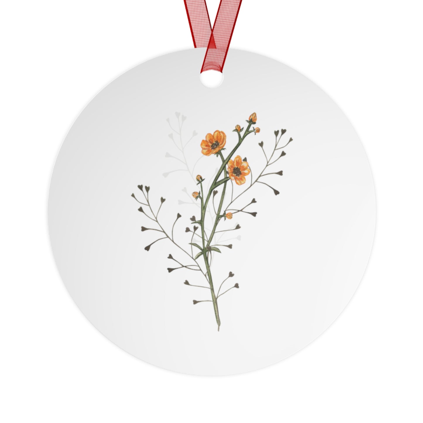 God's Footsteps in Eden Ornament - Religious Holiday Christmas Ornament and Keepsake - Double sided Keepsake Religious Ornament