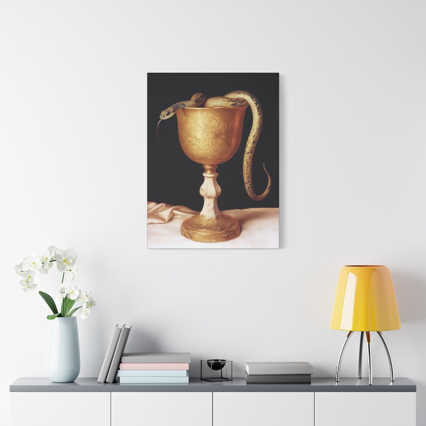 Saint John's Chalice - Gallery Wrapped Canvas - Print - Religious Art for your Home - Catholic