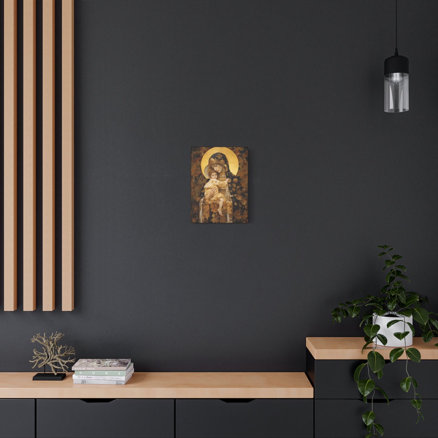 The Light of Love - Museum Wrapped Canvas - Sanctified Souls Print - Religious Art for your Home - The Virgin Mary and The Christ Child