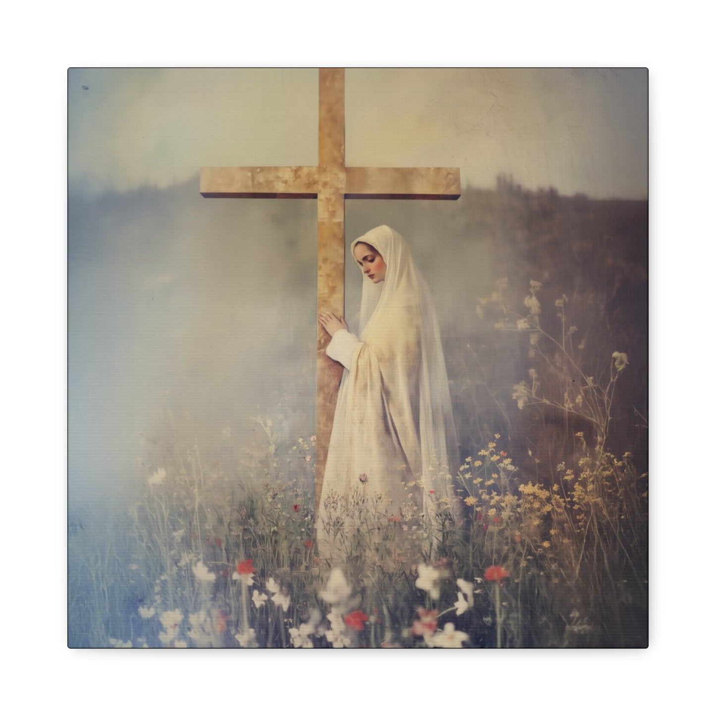 The Feast of the Exaltation of the Holy Cross - Multiple Sizes - Catholic Home art - Museum Wrapped Canvas - Sanctified Souls Print
