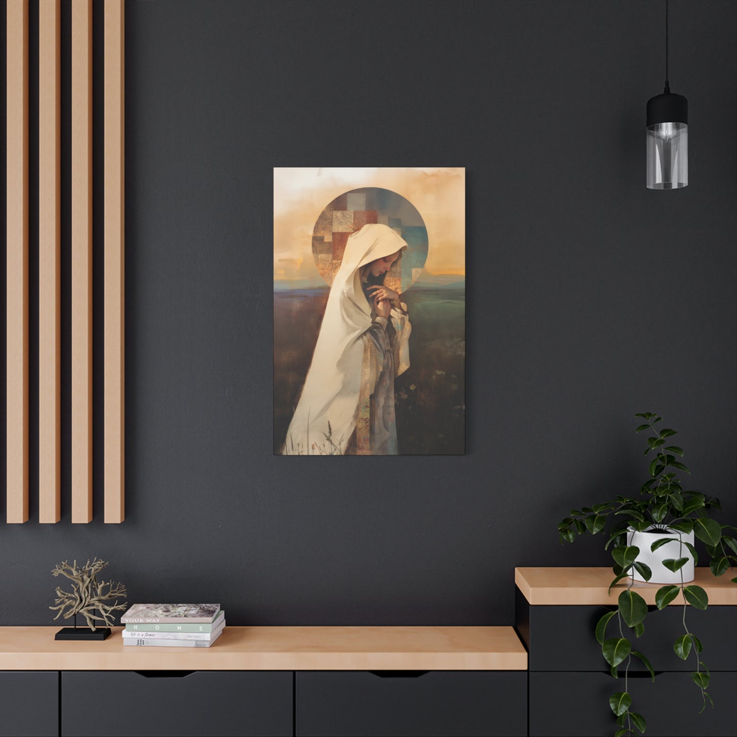 Our Lady of the Prairie - Multiple Sizes - Catholic Home art - Museum Wrapped Canvas - Sanctified Souls Print