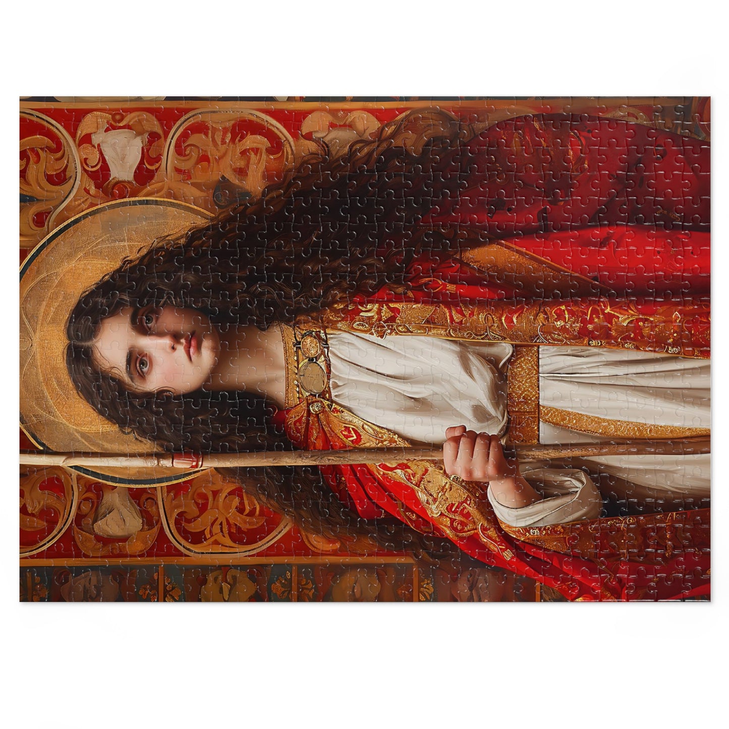 Saint Adela of Normandy - Puzzle and Keepsake Tin - Religious Jigsaw Puzzle (30, 110, 252, 500,1000-Piece) - Religious Puzzle