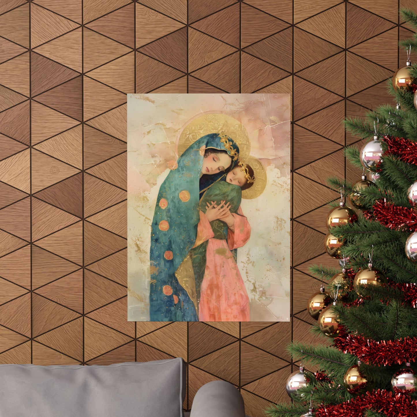 The Sweet Advocate of Souls - Mary, Help of Christians - Sanctified Souls Print - Multiple Sizes - Premium Matte Vertical Posters