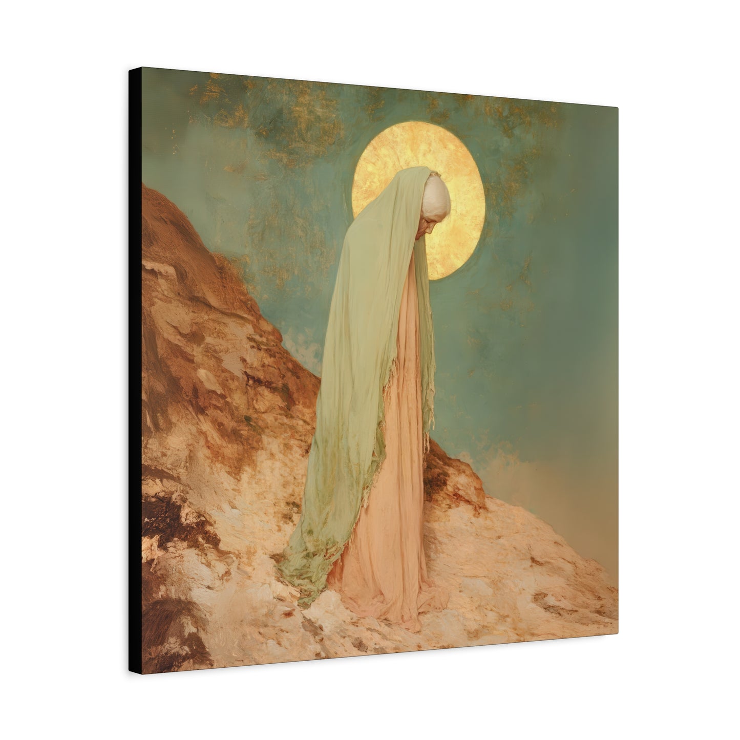 Saint Melania the Elder - Desert Mother - Gallery Wrapped Canvas - Print - Religious Art for your Home - Catholic Art Print