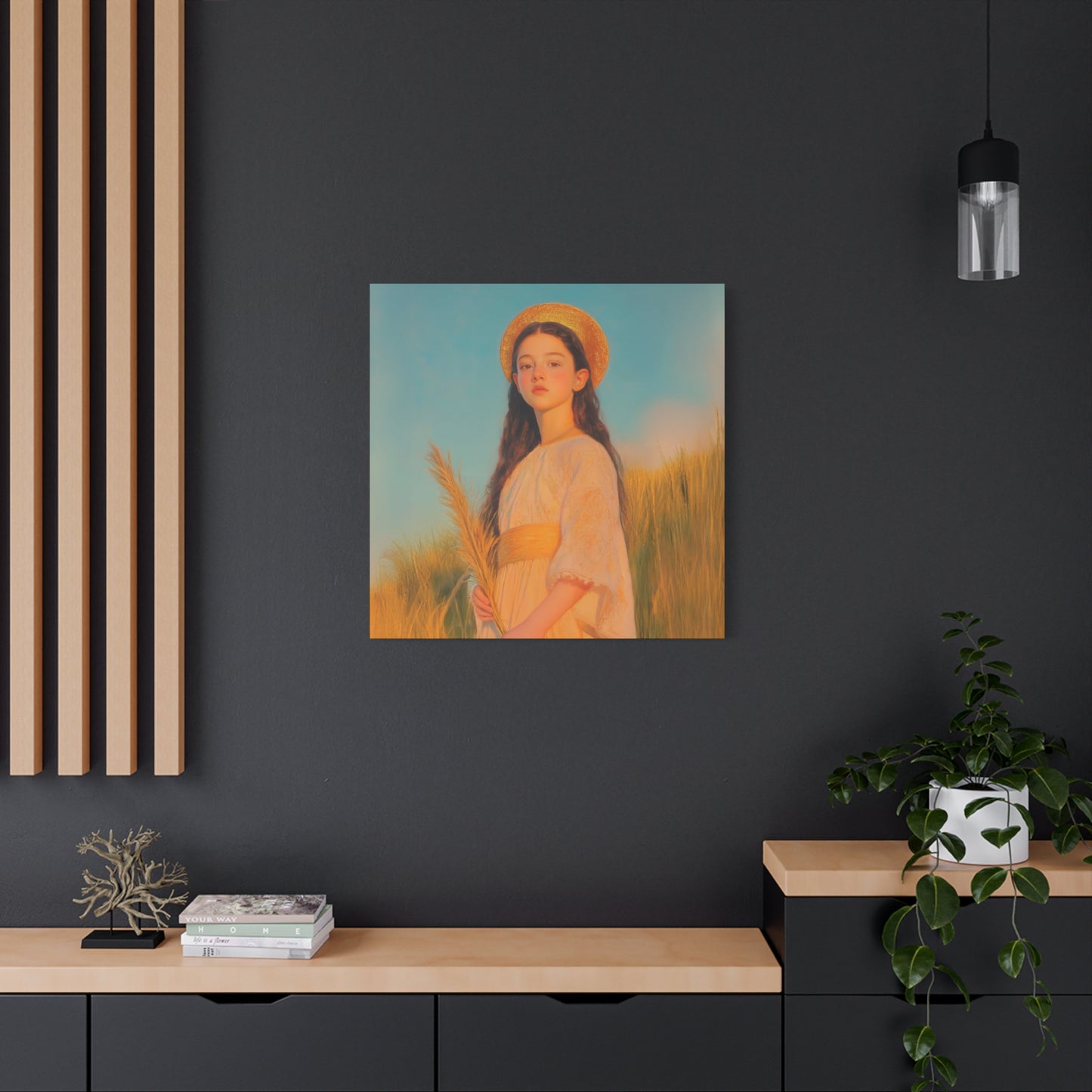 Saint Faith - Multiple Sizes - Catholic Home art - Museum Wrapped Canvas - Sanctified Souls Print - Martyr Saint