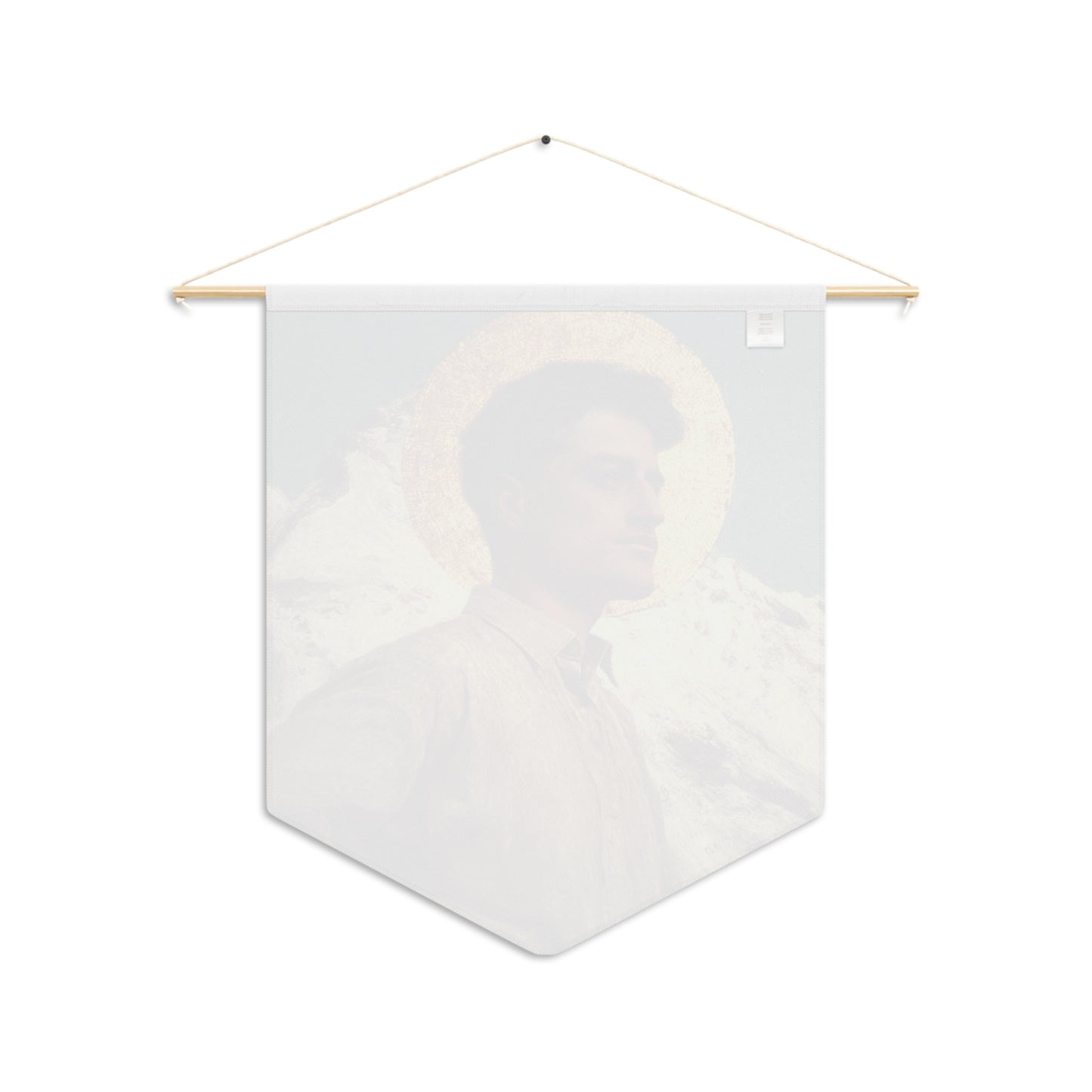Saint Pier Giorgio Frassati Pennant / Banner / Wall Hanging - Prayer room art - 18" x 21" - Catholic - Large Banner
