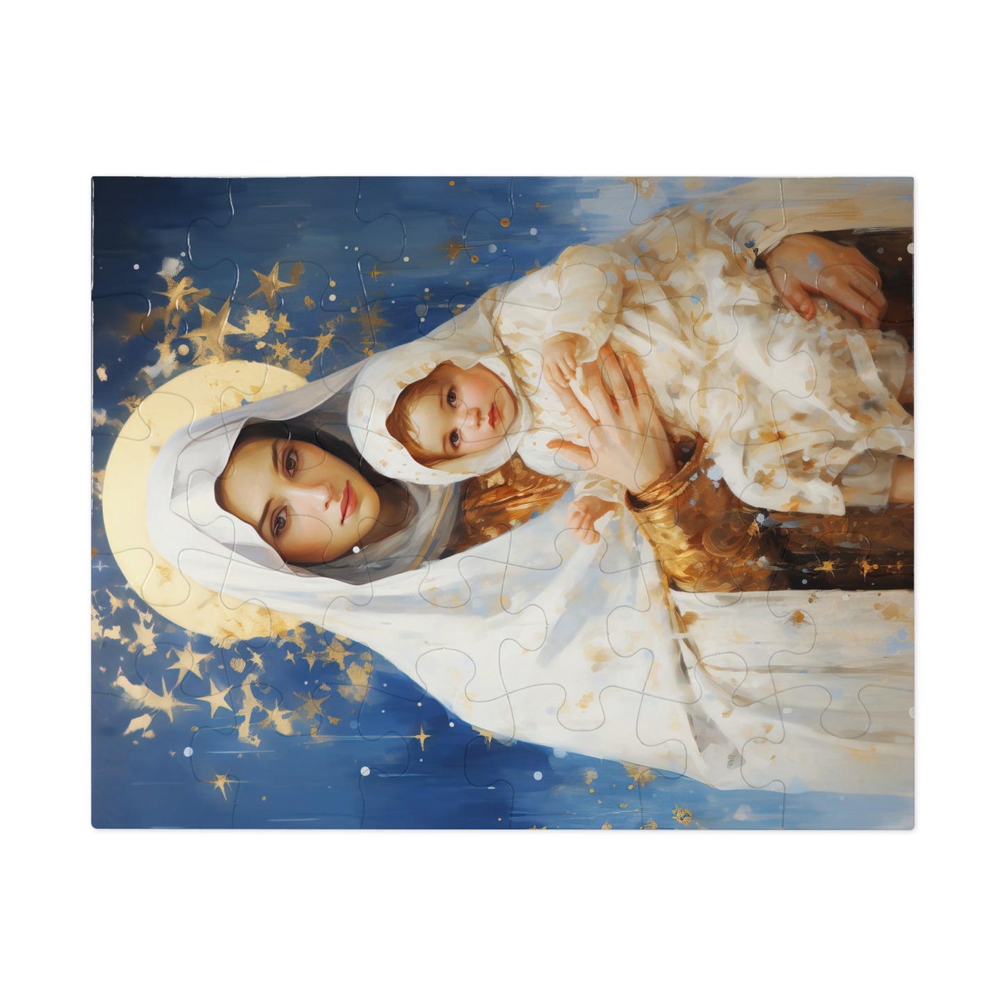 Divine Frost: Our Lady of the Snows - Puzzle and Keepsake Tin - Religious Jigsaw Puzzle (30, 110, 252, 500,1000-Piece) - Religious Puzzle