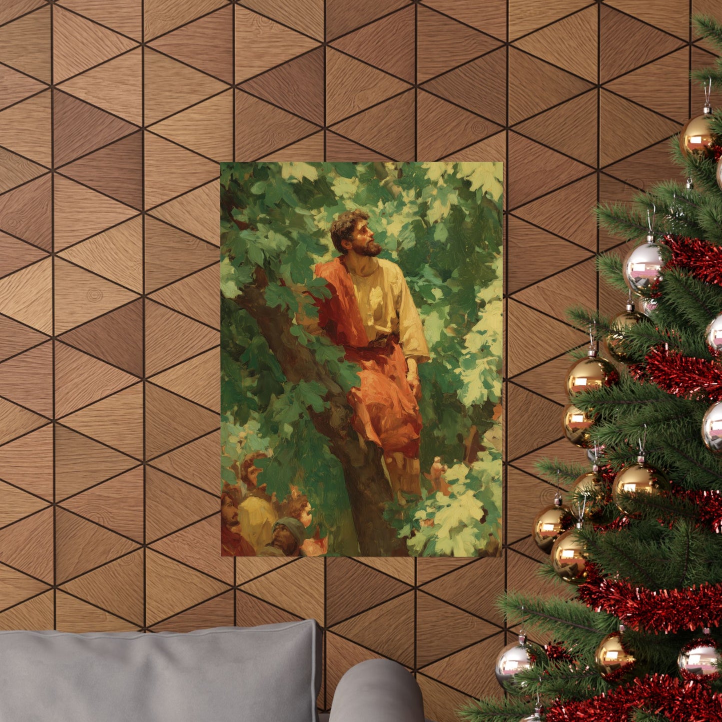 Zacchaeus - Sanctified Souls Print - Multiple Sizes - Premium Matte Vertical Posters