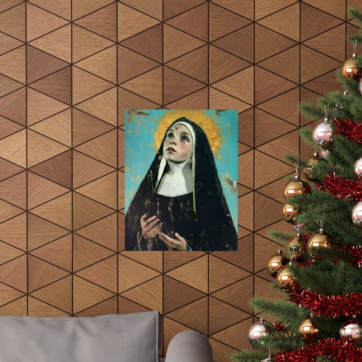 Saint Rita of Cascia - Sanctified Souls Print - Multiple Sizes - Premium Matte Vertical Posters