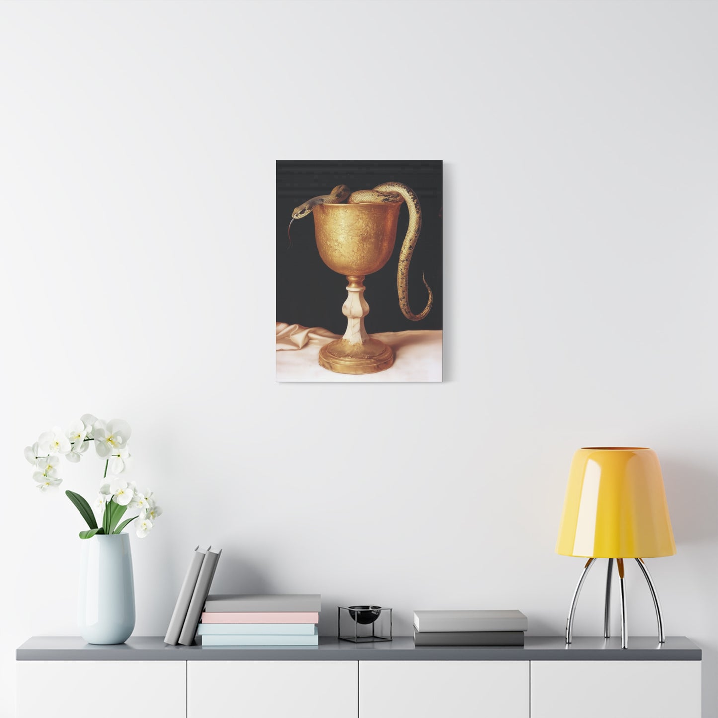 Saint John's Chalice - Gallery Wrapped Canvas - Print - Religious Art for your Home - Catholic