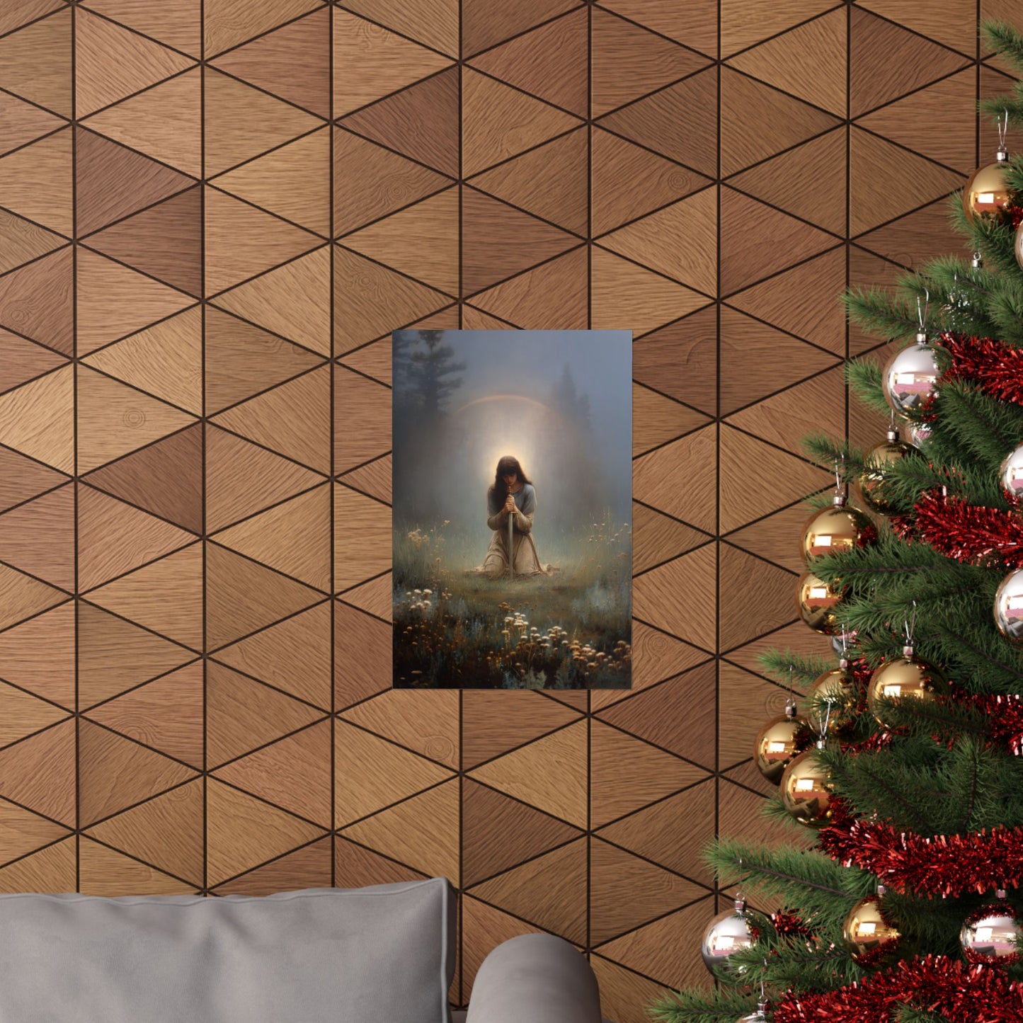 Saint Joan of Arc - Sanctified Souls Print - Multiple Sizes - Premium Posters - Catholic Art - Christian Home Decor Artwork