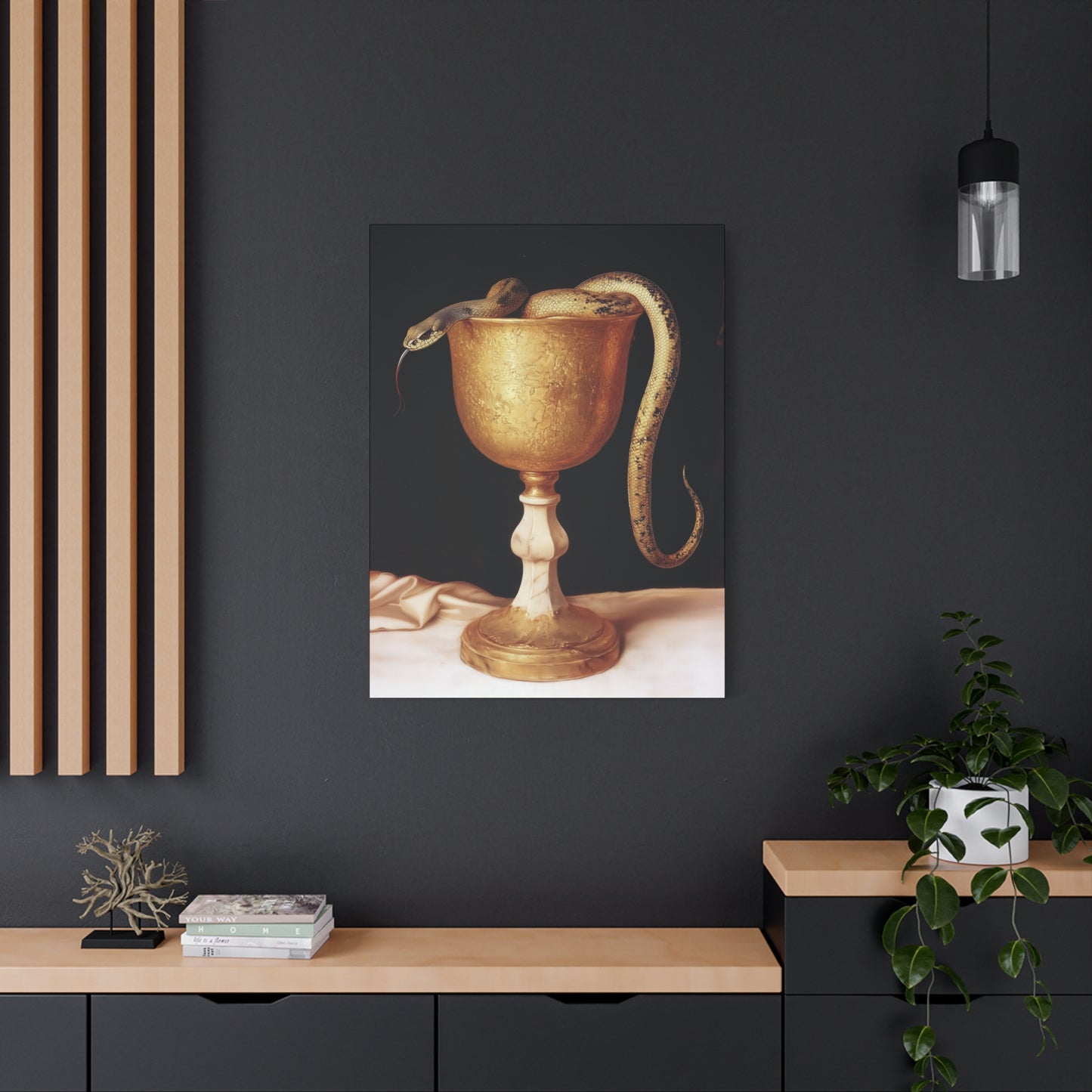 Saint John's Chalice - Gallery Wrapped Canvas - Print - Religious Art for your Home - Catholic