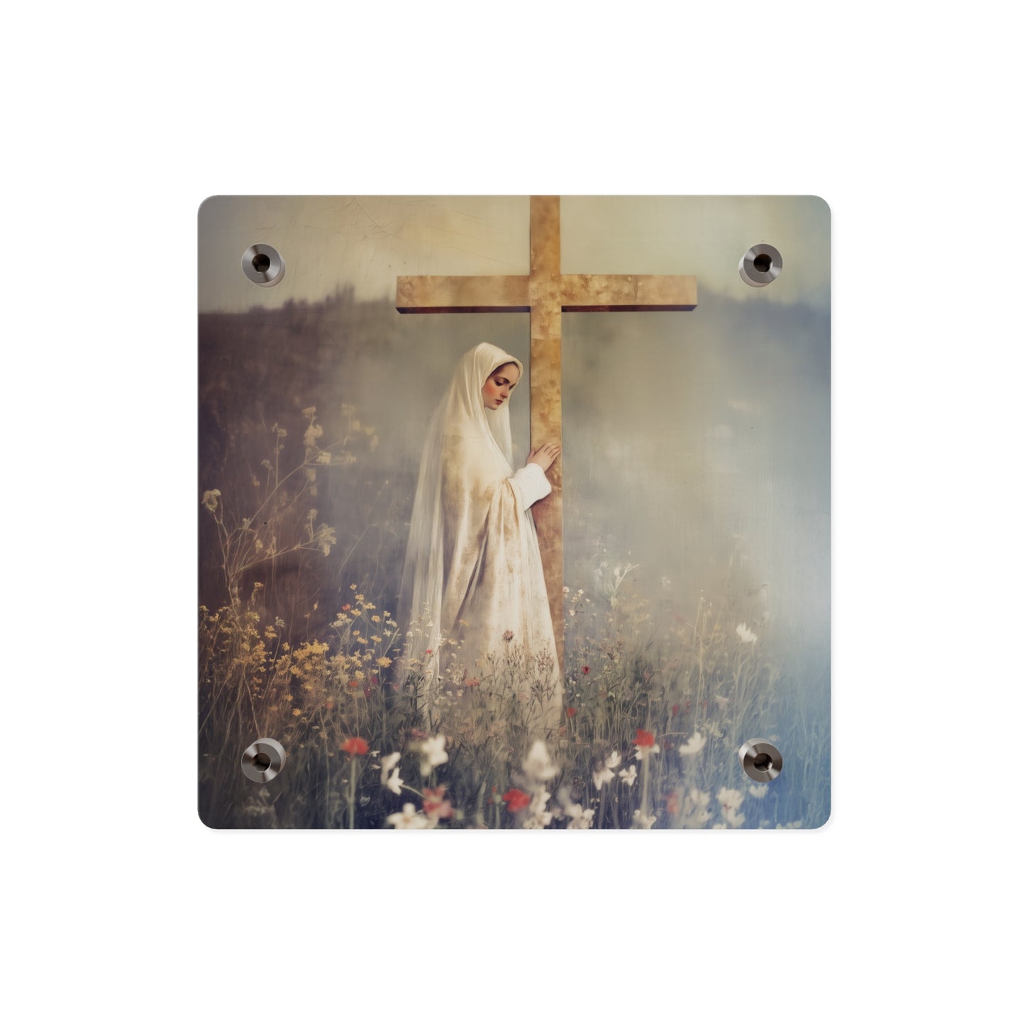 The Feast of the Exaltation of the Holy Cross Wall Art Panel - Ready to Hang Acrylic Print - Catholic Saint Art - Patron Saint Print