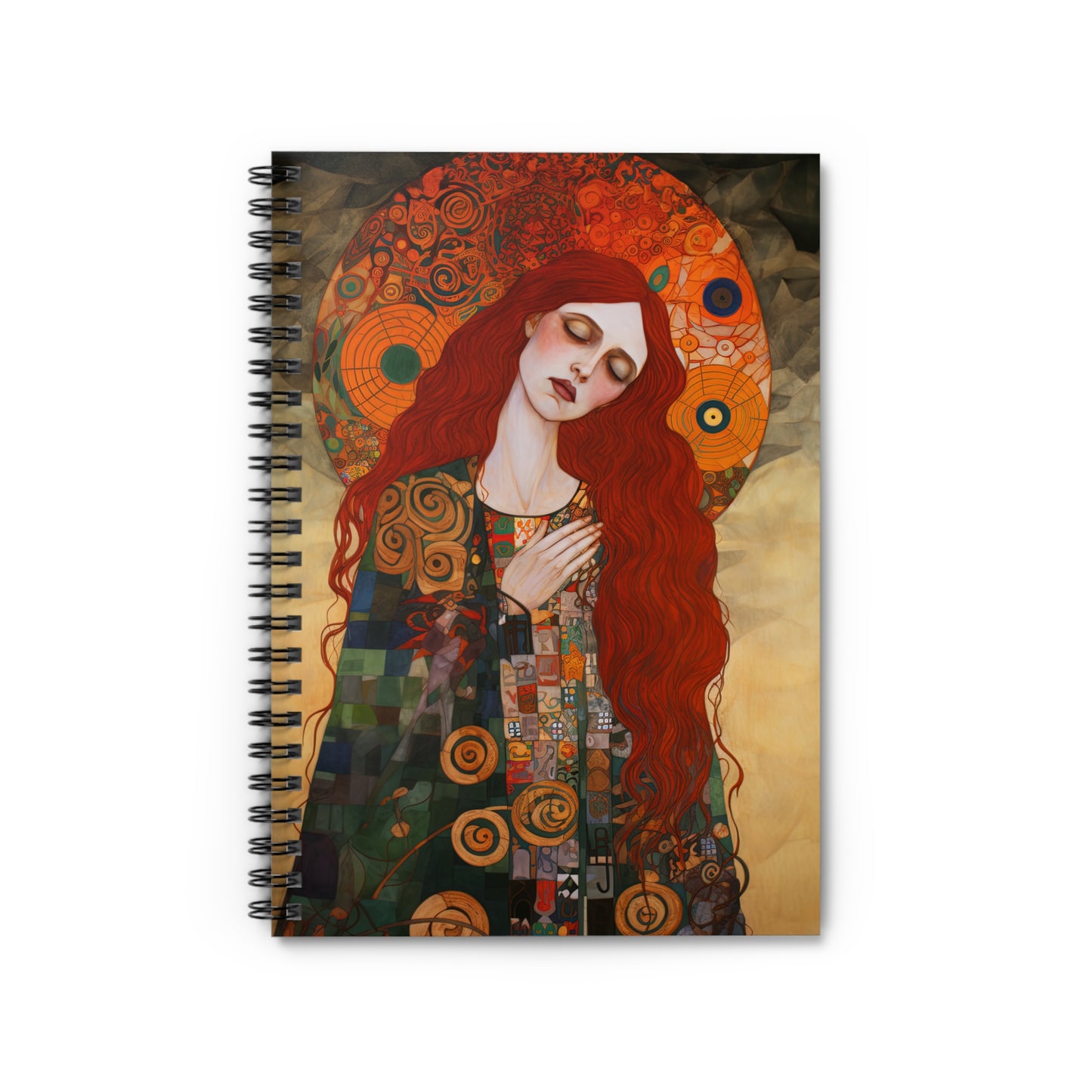 Mystery of Mercy - Saint Mary Magdalene Journal - Sanctified Souls Art - Religious Based Notebook - Spiral Notebook - Ruled Line - Catholic