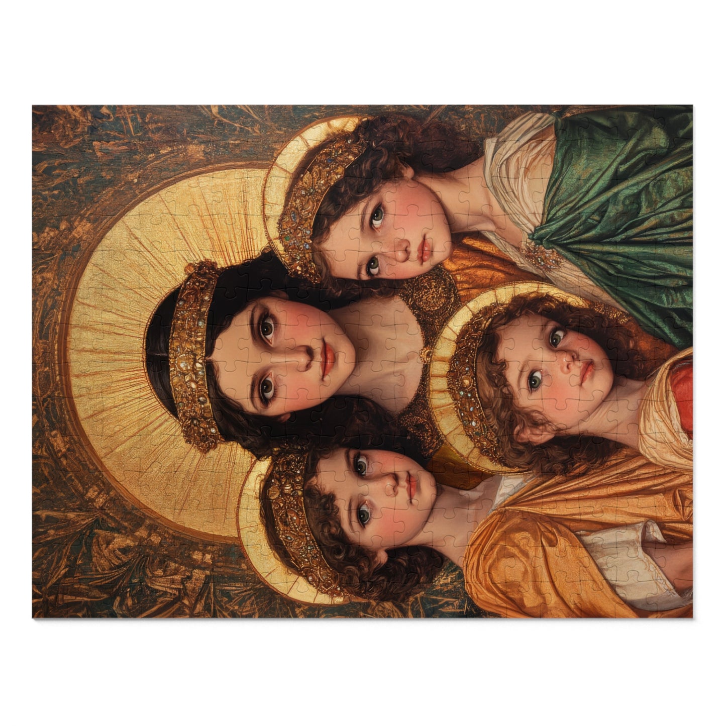 Saints Sophia, Faith, Hope and Charity  - Puzzle and Keepsake Tin - Religious (30, 110, 252, 500,1000) - Religious Puzzle - Gifts Catholic