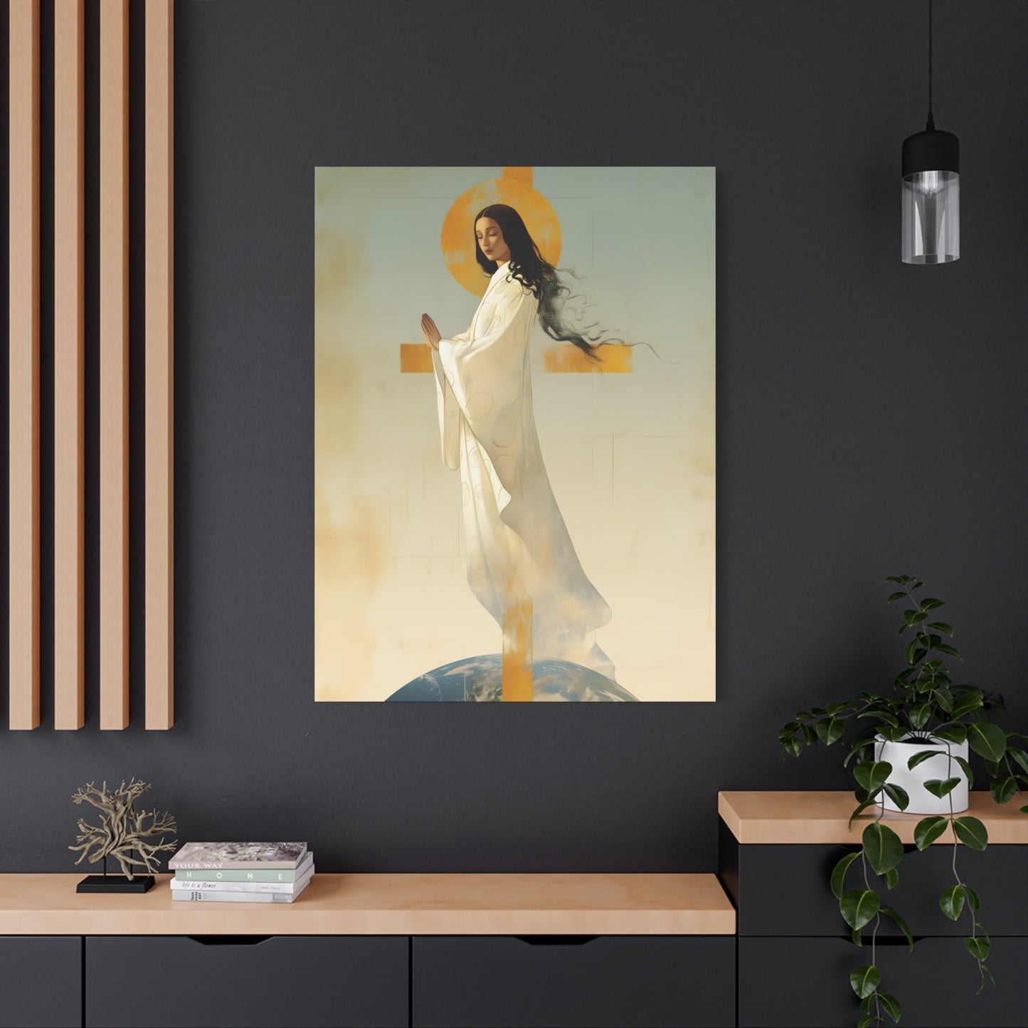 Our Lady of Akita - Mother Mary - Gallery Wrapped Canvas - Print - Religious Art for your Home - Catholic