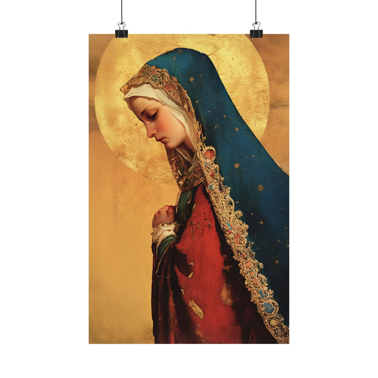 Our Lady of Mercy / Our Lady of Ransom -  Catholic Art - Multiple Sizes - Premium Posters - Catholic Art - Christian Home - Mother Mary