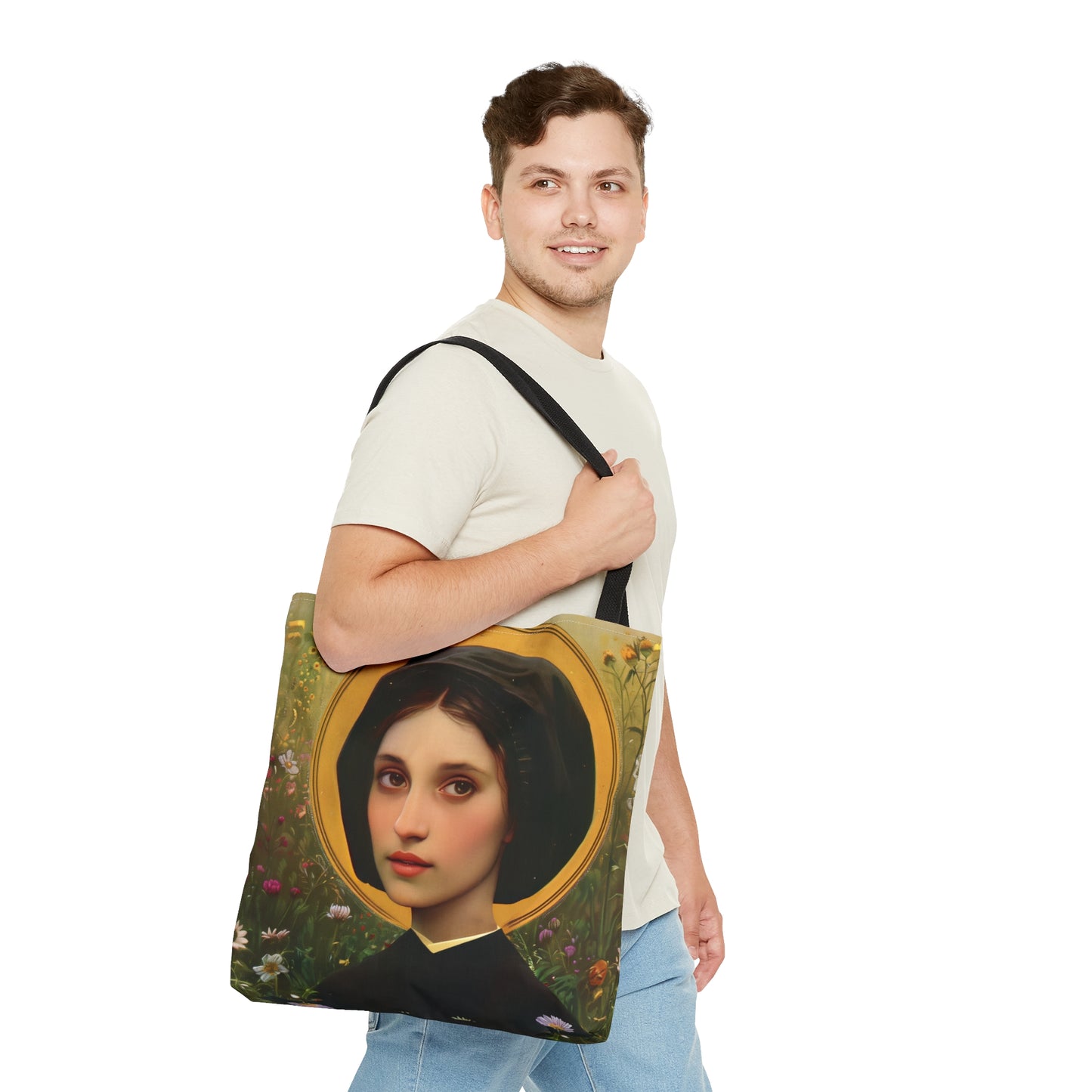 Saint Vincenza Gerosa Tote Bag - Large Medium Small Faith Art Bag - Catholic Faith Purse - Religious Carry All Reusable Tote Bag