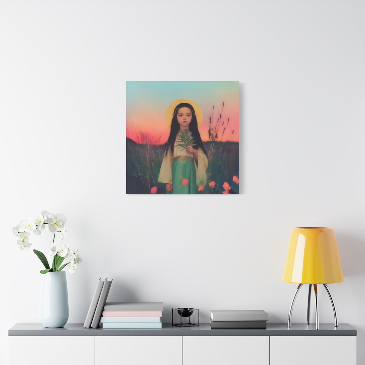Saint Charity - Multiple Sizes - Catholic Home art - Museum Wrapped Canvas - Sanctified Souls Print - Martyr Saint