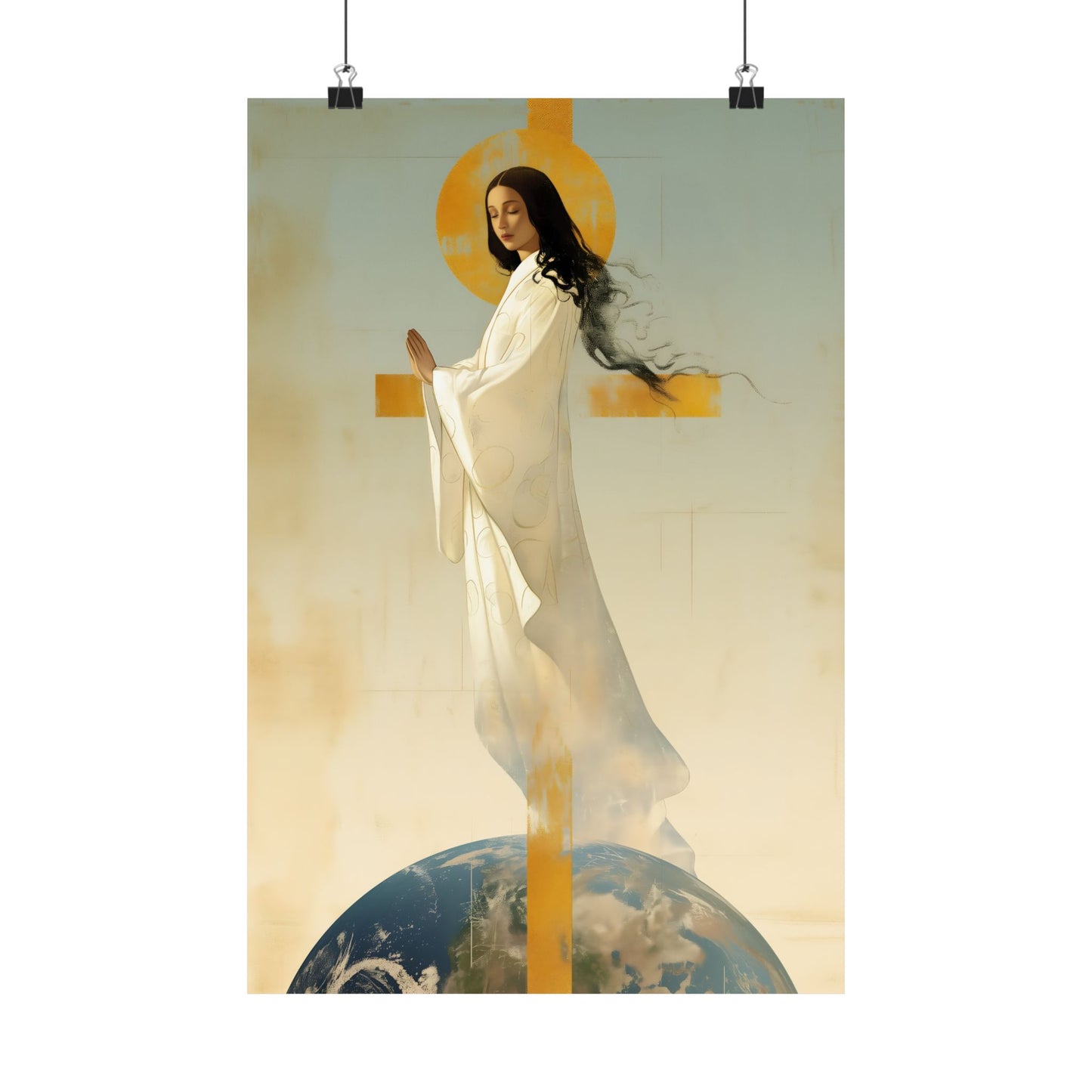 Our Lady of Akita - Mother Mary - Sanctified Souls Print - Multiple Sizes - Premium Matte Vertical Posters