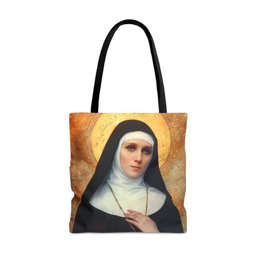 Saint Benedetta Cambiagio Tote Bag - Large Medium Small Faith Art Bag - Catholic Faith Purse - Religious Carry All Reusable Tote Bag