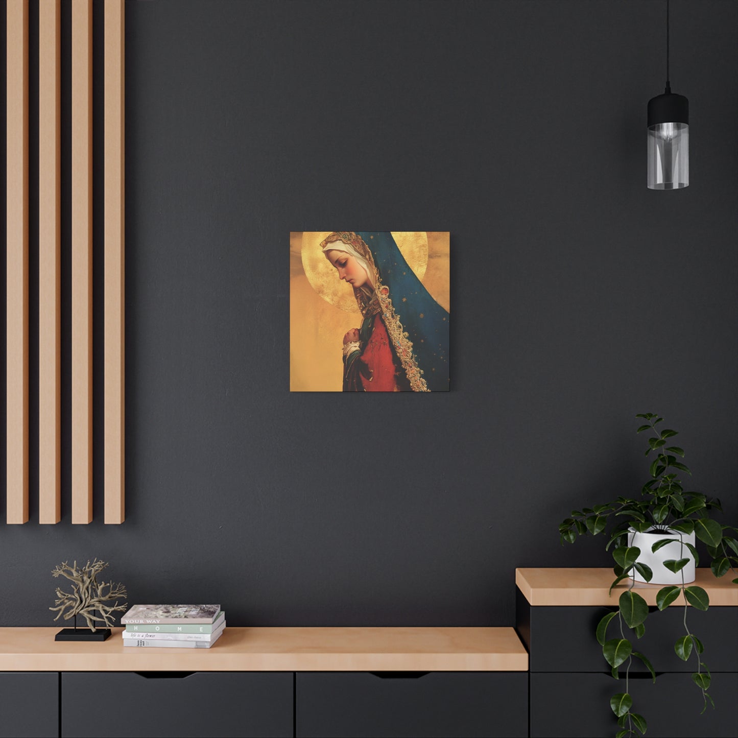 Our Lady of Mercy / Our Lady of Ransom - Multiple Sizes - Catholic Home art - Museum Wrapped Canvas - Sanctified Souls Print - Mother Mary
