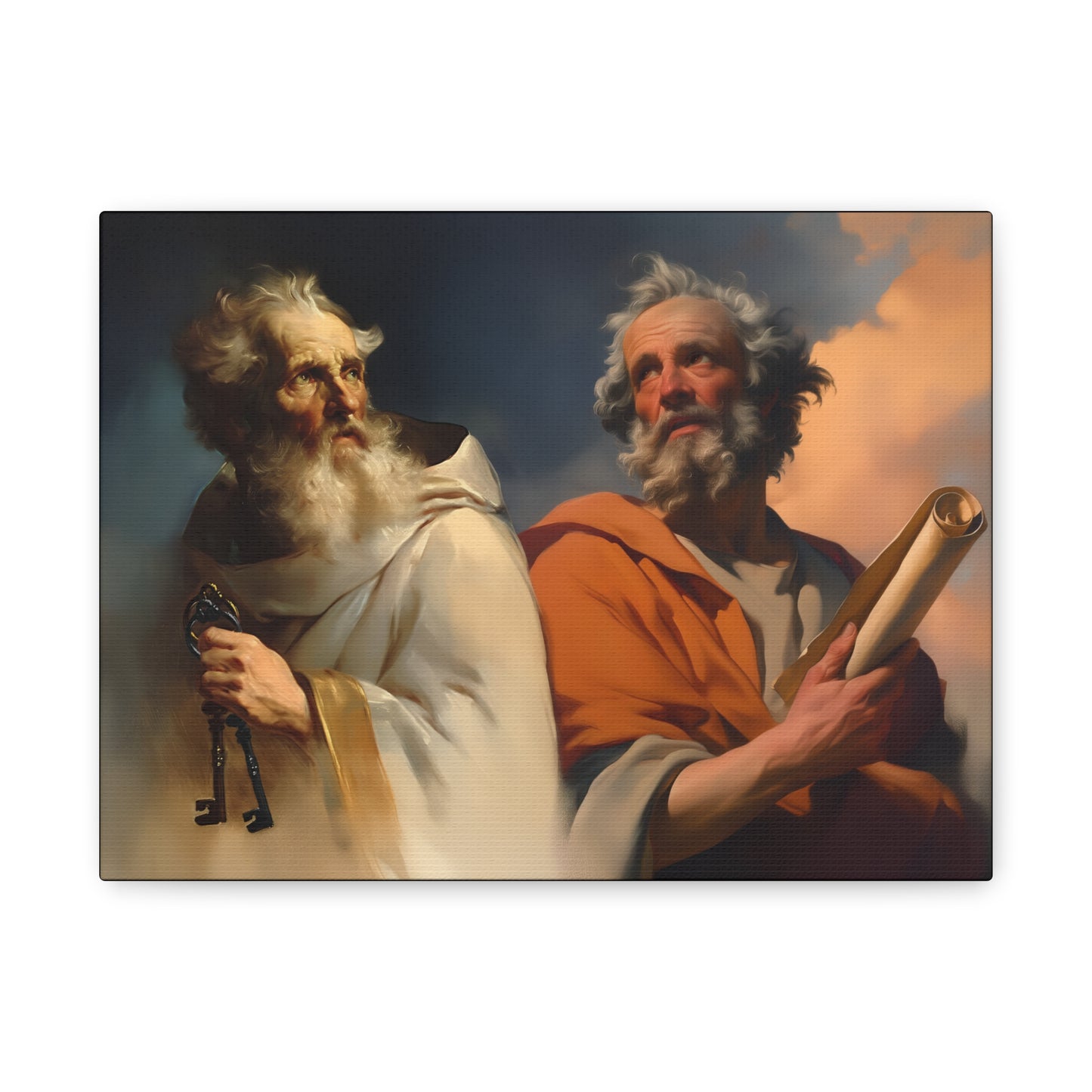Saint Peter and Saint Paul - Museum Wrapped Canvas - Print - Religious Art for your Home - Christian print