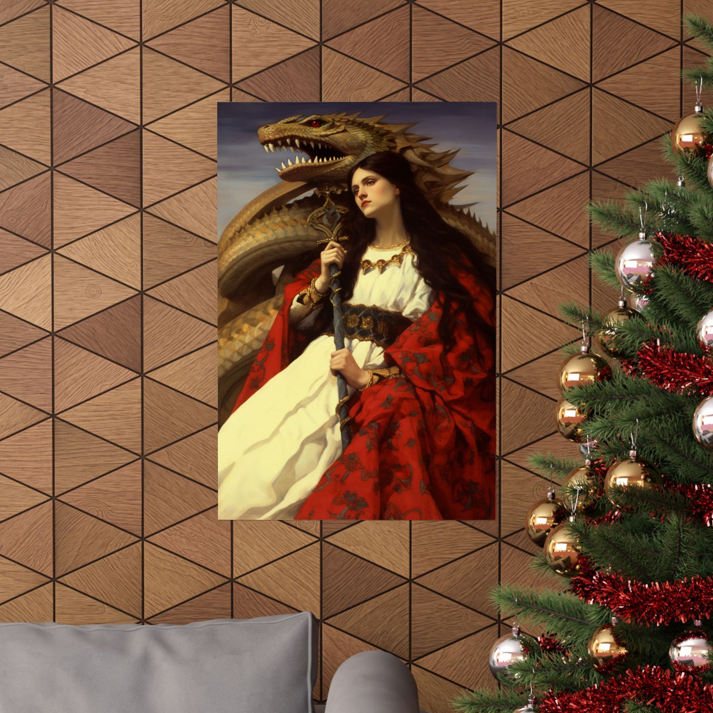 Saint Martha of Bethany - Sanctified Souls Print - Multiple Sizes - Premium Matte Vertical Posters