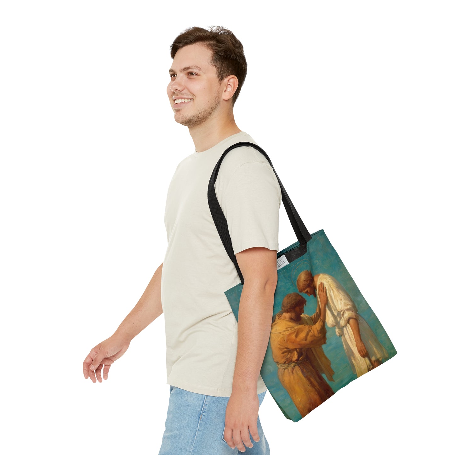 Saint John the Baptist, Servant of the Dawn - Tote Bag - Large Medium Small Faith Art Bag - Catholic Faith Purse - Double Sided