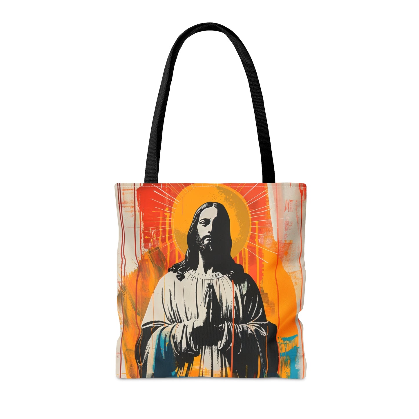 Jesus, King of Peace and Light Tote Bag - Large Medium Small Faith Art Bag - Catholic Faith Purse - Religious Carry All