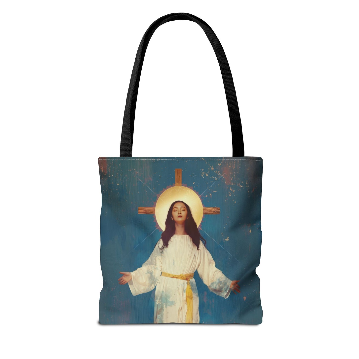 Our Lady of Akita - Mother Mary - Tote Bag - Large Medium Small Faith Art Bag - Re-usable Tote Purse - Double Sided