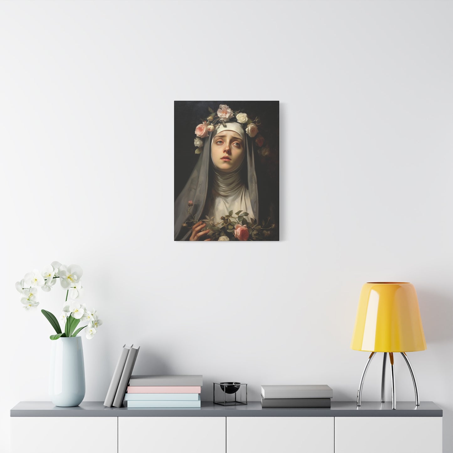 Saint Rose of Lima Canvas Print - Multiple Sizes - Catholic Home art - Museum Wrapped Canvas - Sanctified Souls Print
