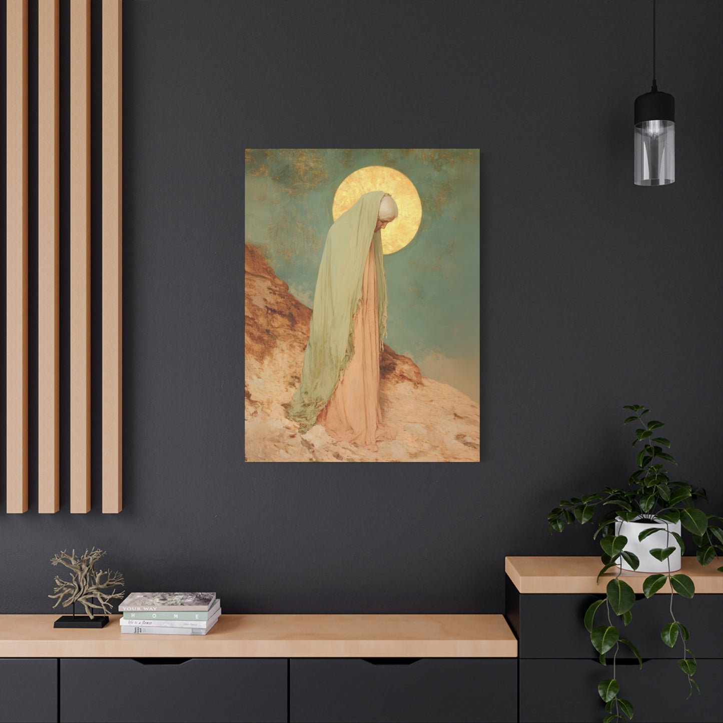 Saint Melania the Elder - Desert Mother - Gallery Wrapped Canvas - Print - Religious Art for your Home - Catholic Art Print