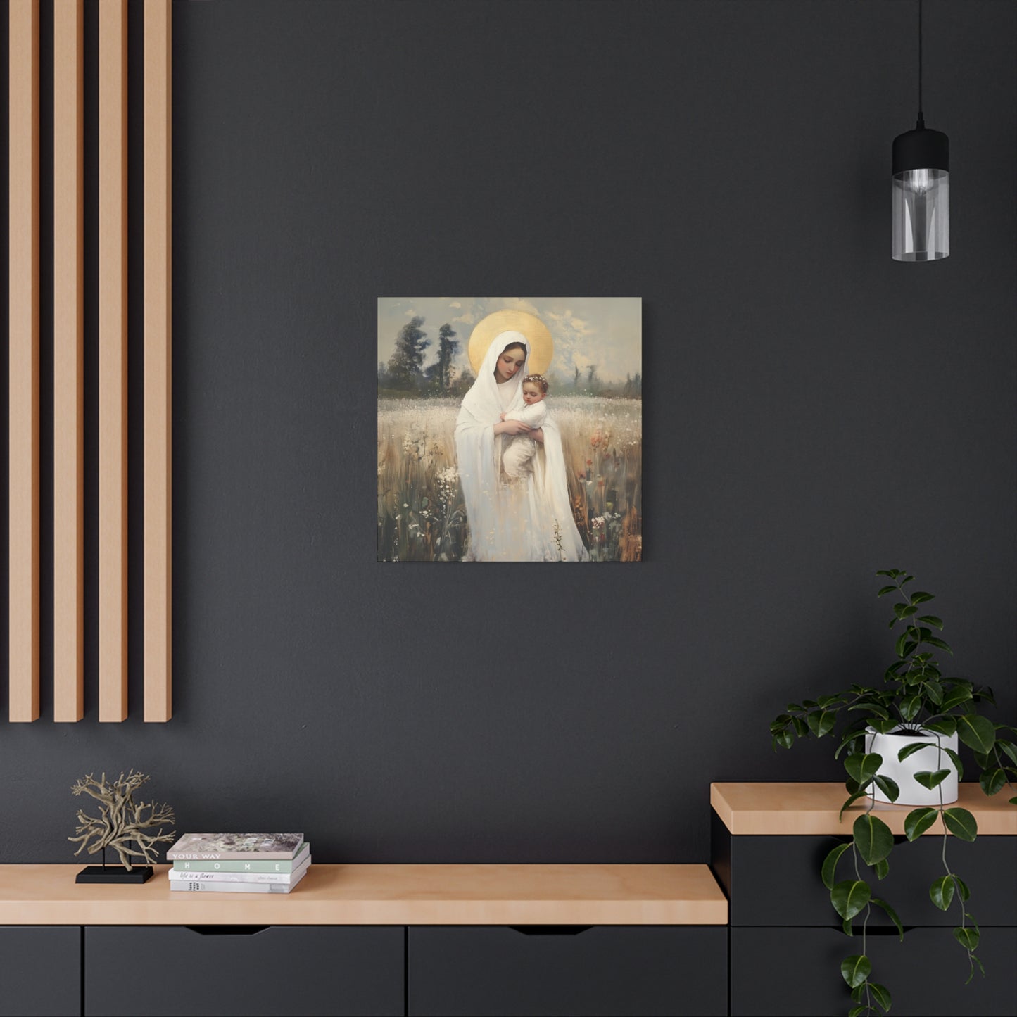 Our Lady of the Prairie - Multiple Sizes - Catholic Home art - Museum Wrapped Canvas - Sanctified Souls Print