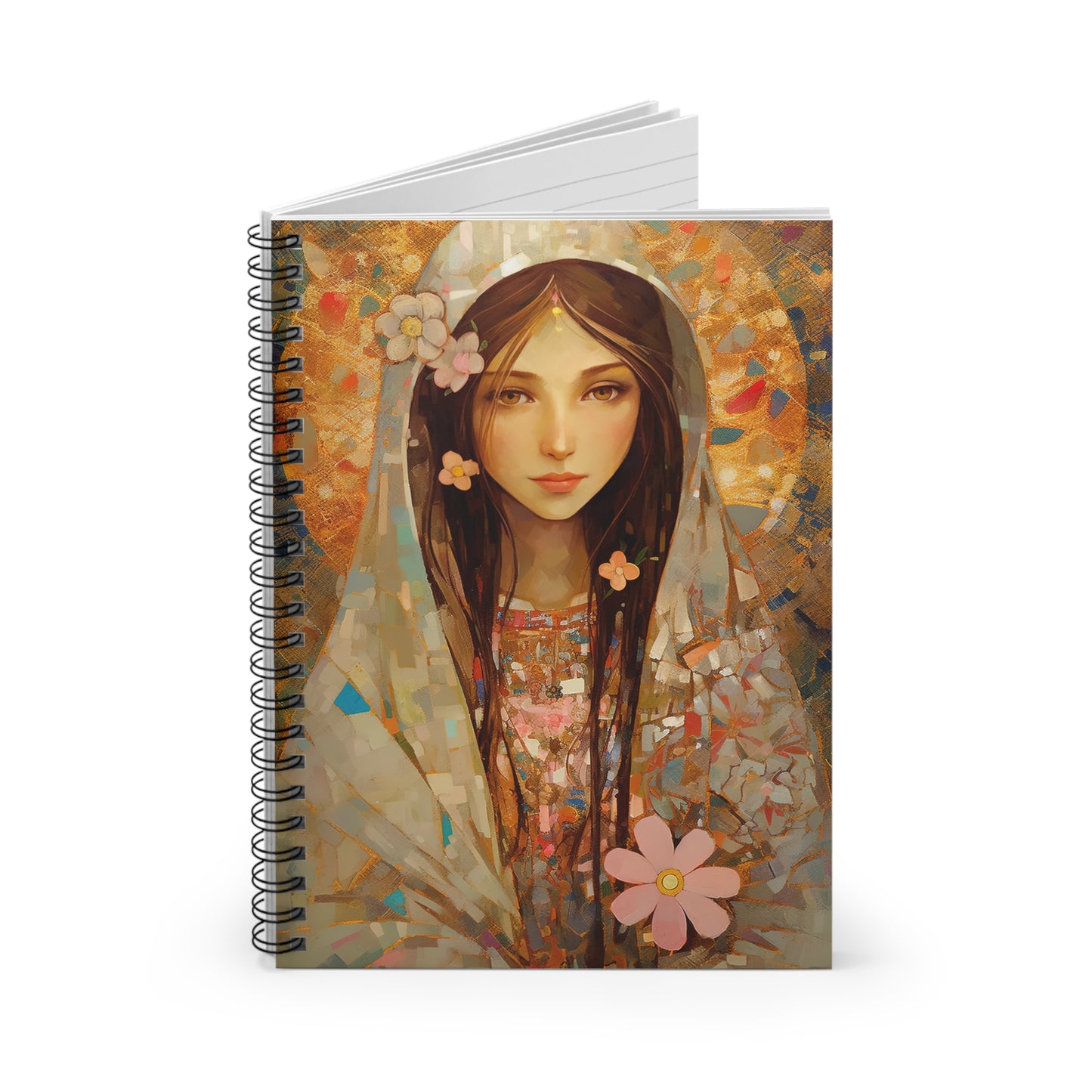 Saint Maria Goretti Journal - Sanctified Souls Art - Religious Based Notebook - Spiral Notebook - Ruled Line