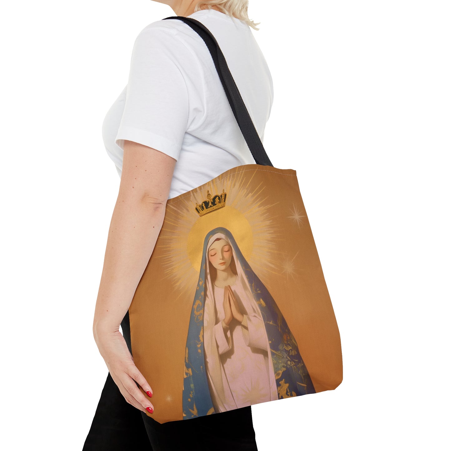 Eternal Glory : Mary's Coronation in Heaven Tote Bag - Large Medium Small Faith Art Bag - Catholic Faith Purse - Religious