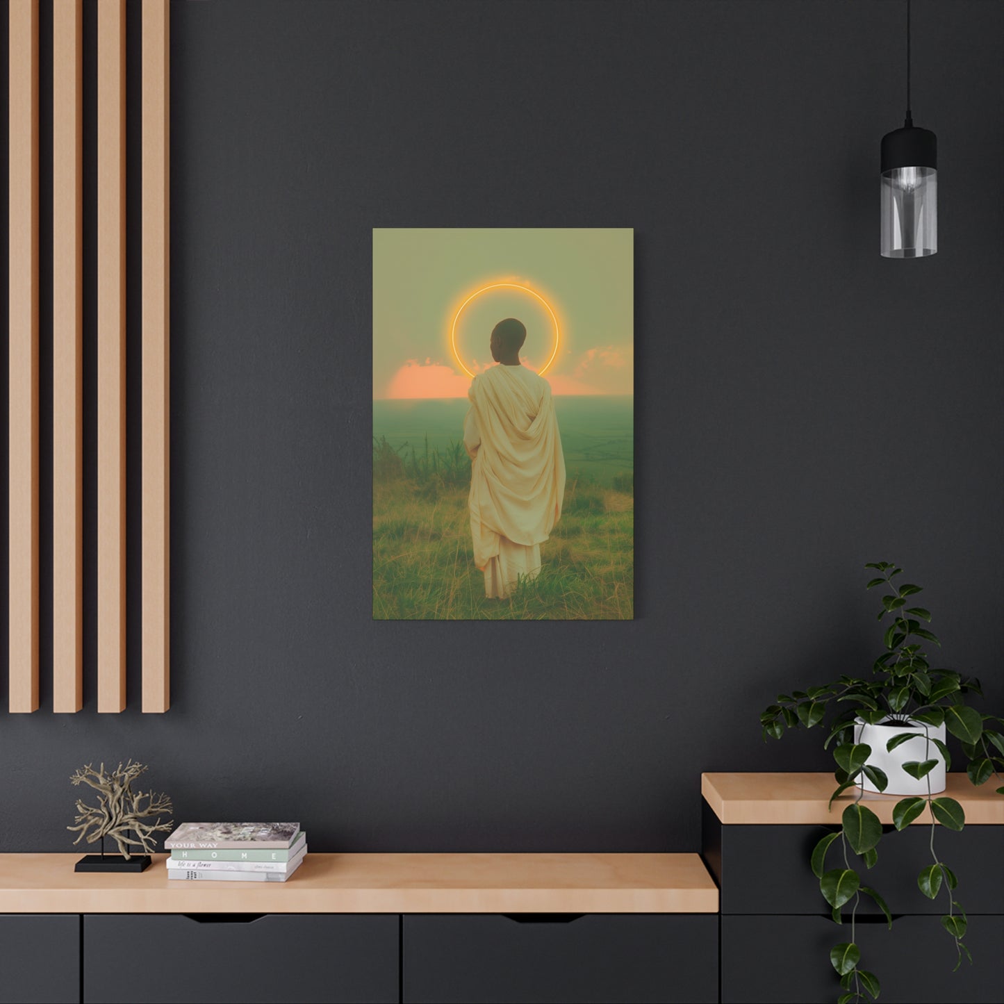 Saint Charles Lwanga -  Museum Wrapped Canvas - Sanctified Souls Print - Religious Art for your Home - Catholic Patron Saint Art