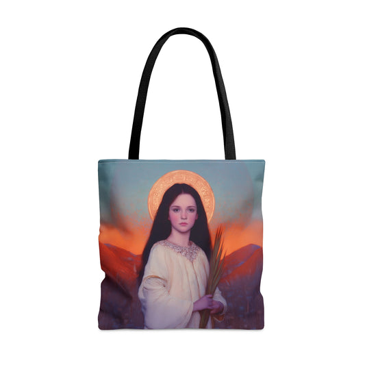 Saint Hope - Tote Bag - Large Medium Small Faith Art Bag - Bible Study Faith Purse - Double Sided Prayer Tote - Catholic Saint