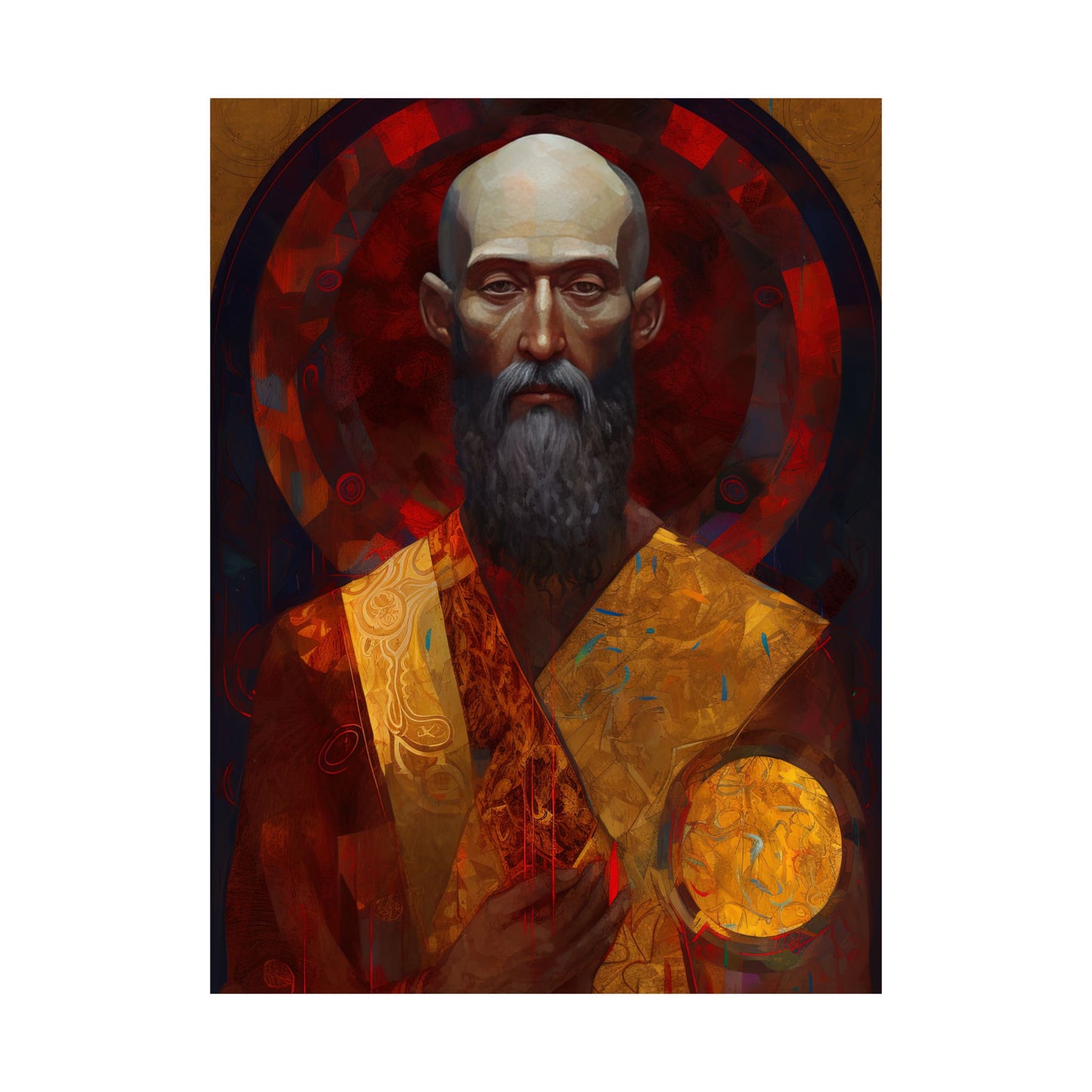 Saint Bartholomew the Apostle - Sanctified Souls Print - Multiple Sizes - Premium Matte Vertical Posters