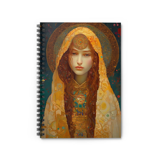 Saint Mary Magdalene Journal - Sanctified Souls Art - Religious Based Notebook - Spiral Notebook - Ruled Line - Catholic Art Journal