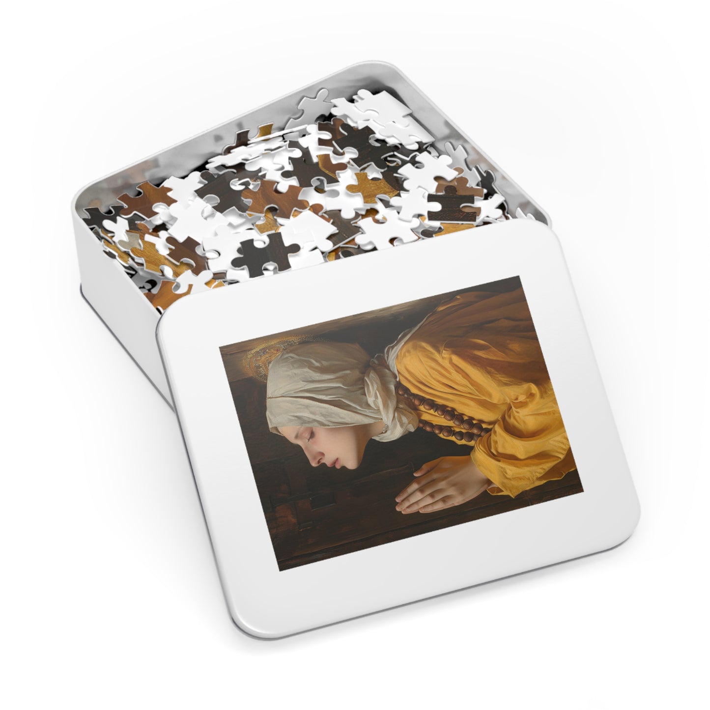 Blessed Yvette of Huy - Puzzle and Keepsake Tin - Jigsaw Puzzle (30, 110, 252, 500,1000-Piece) - Religious Puzzle