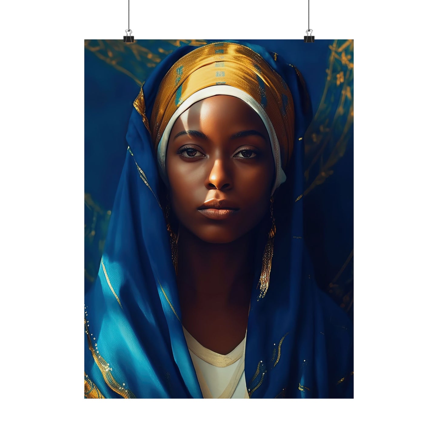 Mary the Blessed Virgin - Sanctified Souls Print - Multiple Sizes - Premium Matte Vertical Posters - Virgin Mary - Black Madonna Art