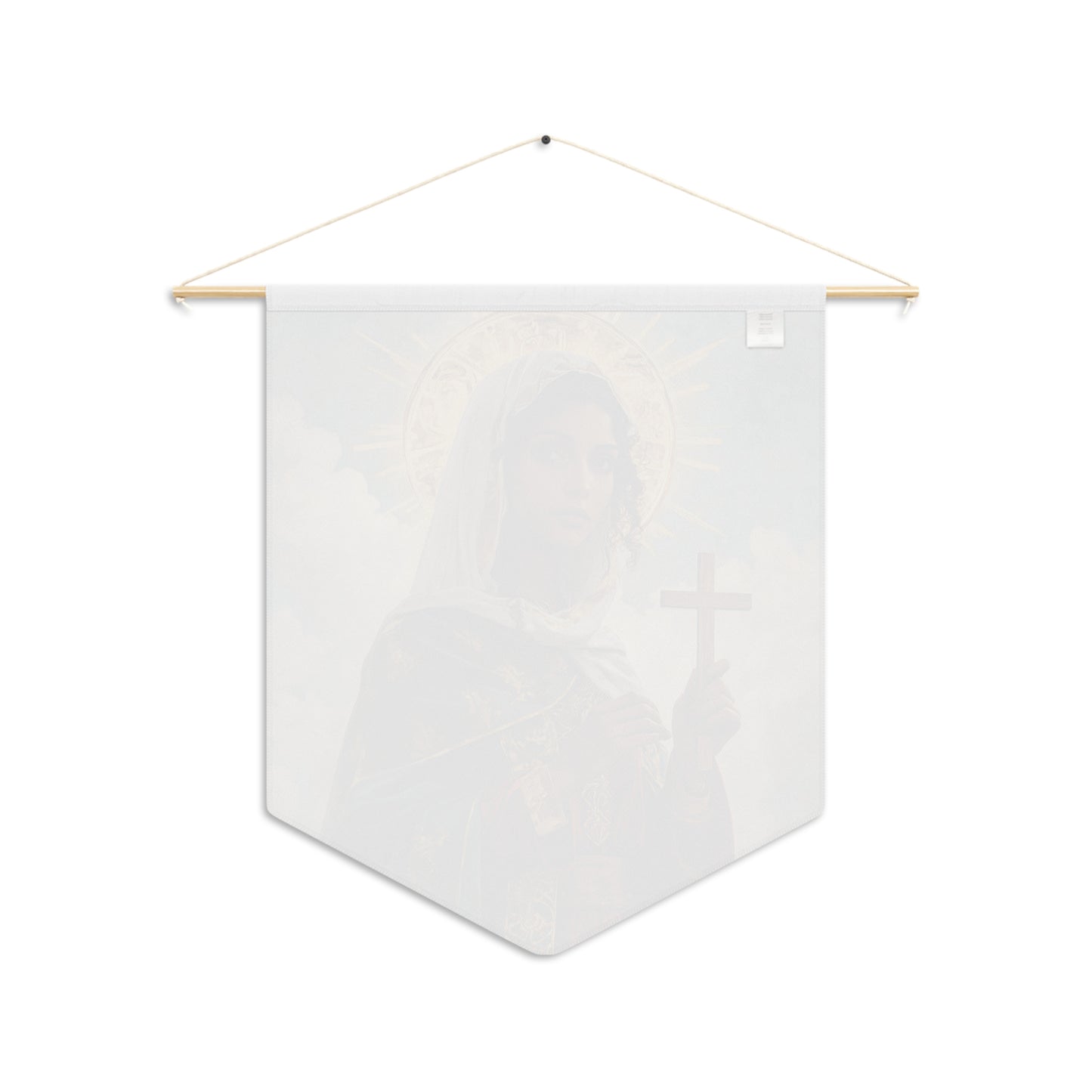 Saint Claudia Pennant / Banner / Wall Hanging - Prayer room art - 18" x 21" - Catholic prayer Religious Christian Gift - Large Banner