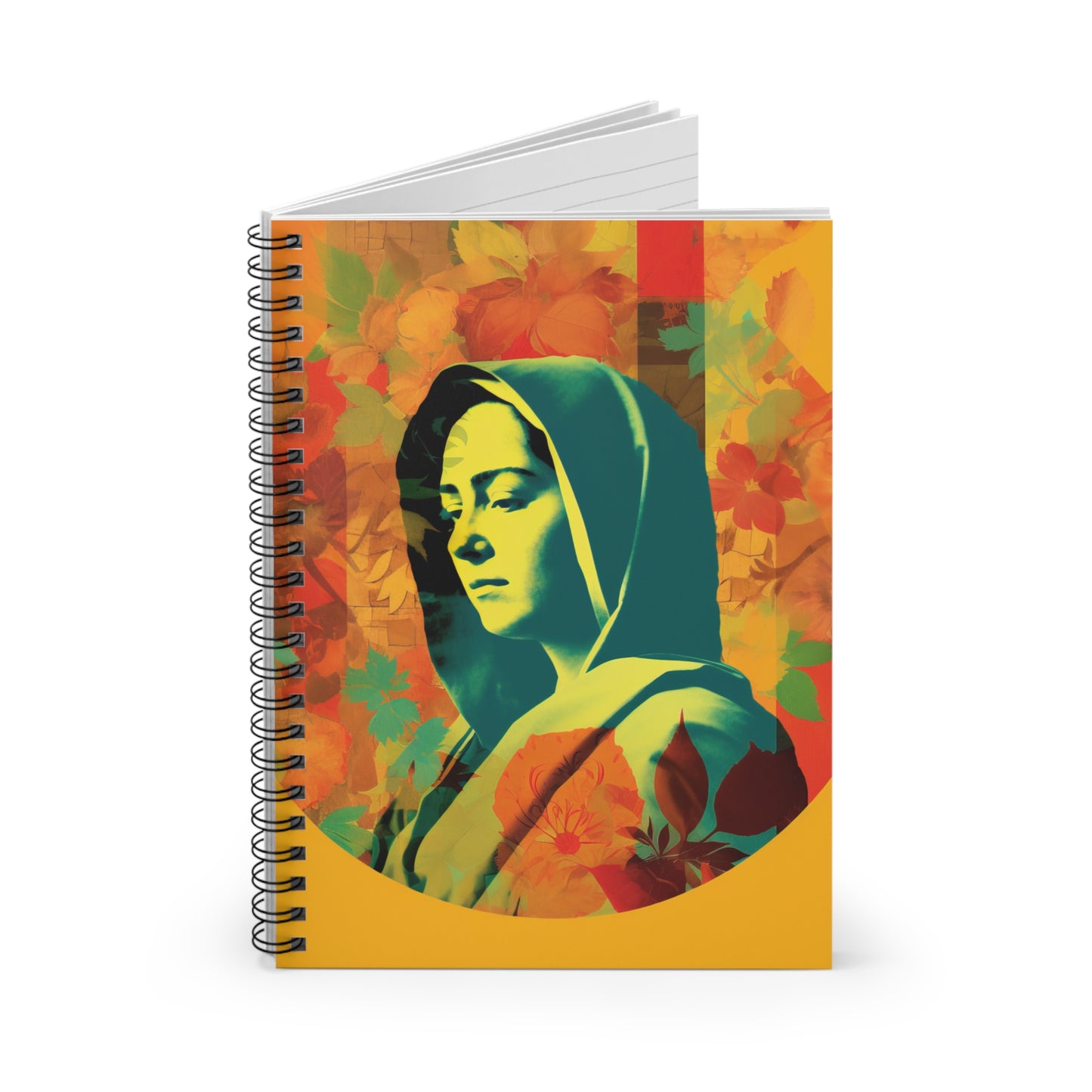 Mary the Blessed Virgin Journal - Sanctified Souls Art - Religious Based Notebook - Spiral Notebook - Ruled Line