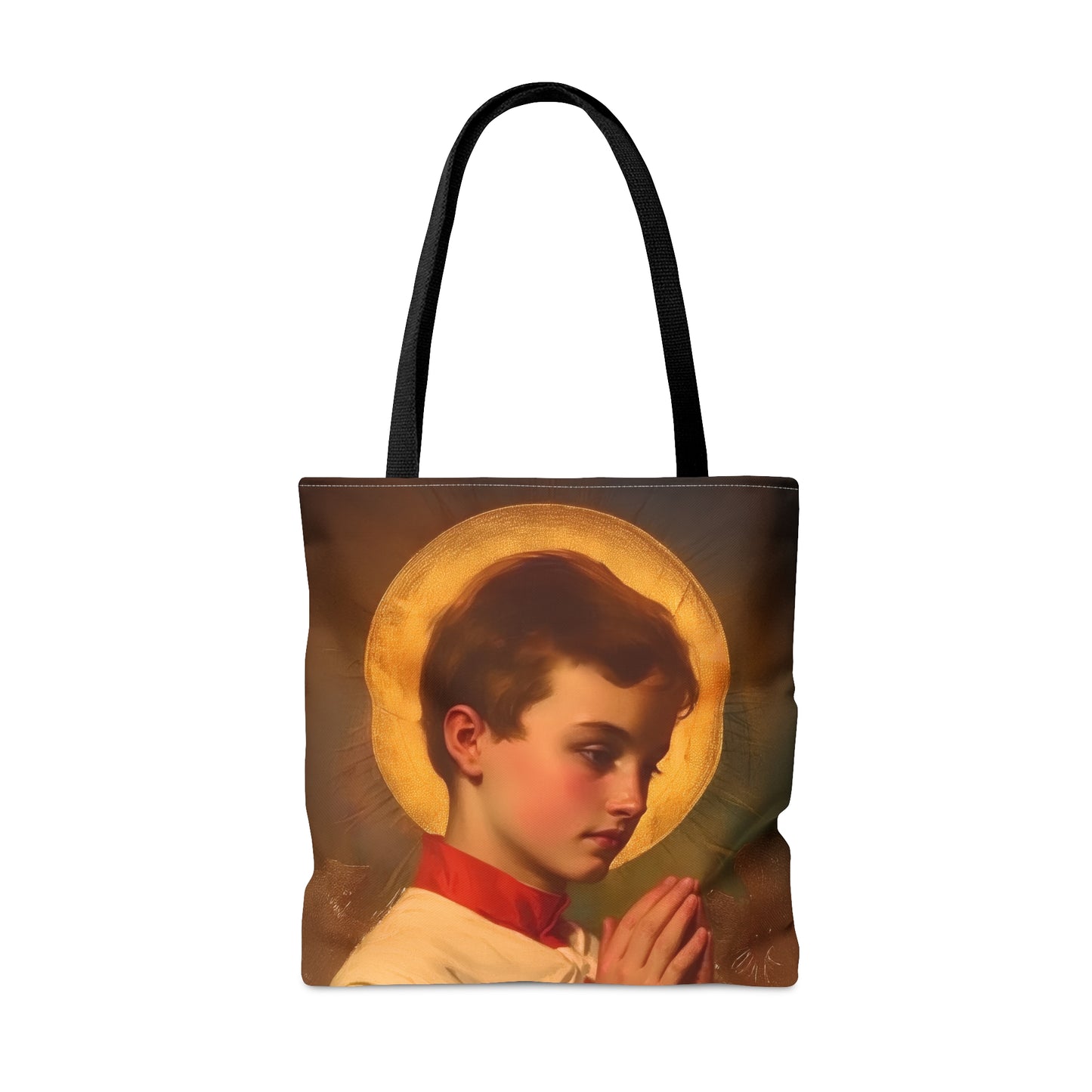 Saint Dominic Savio Tote Bag - Large Medium Small Faith Art Bag - Catholic Faith Purse - Religious - Prayer Bag - Devotional Purse