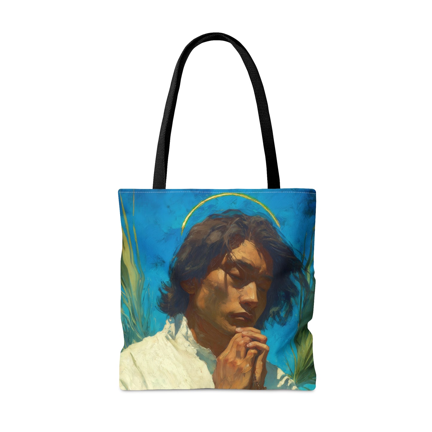 Saint Lorenzo Ruiz - Tote Bag - Large Medium Small Faith Art Bag - Bible Study Faith Purse - Double Sided Prayer Tote