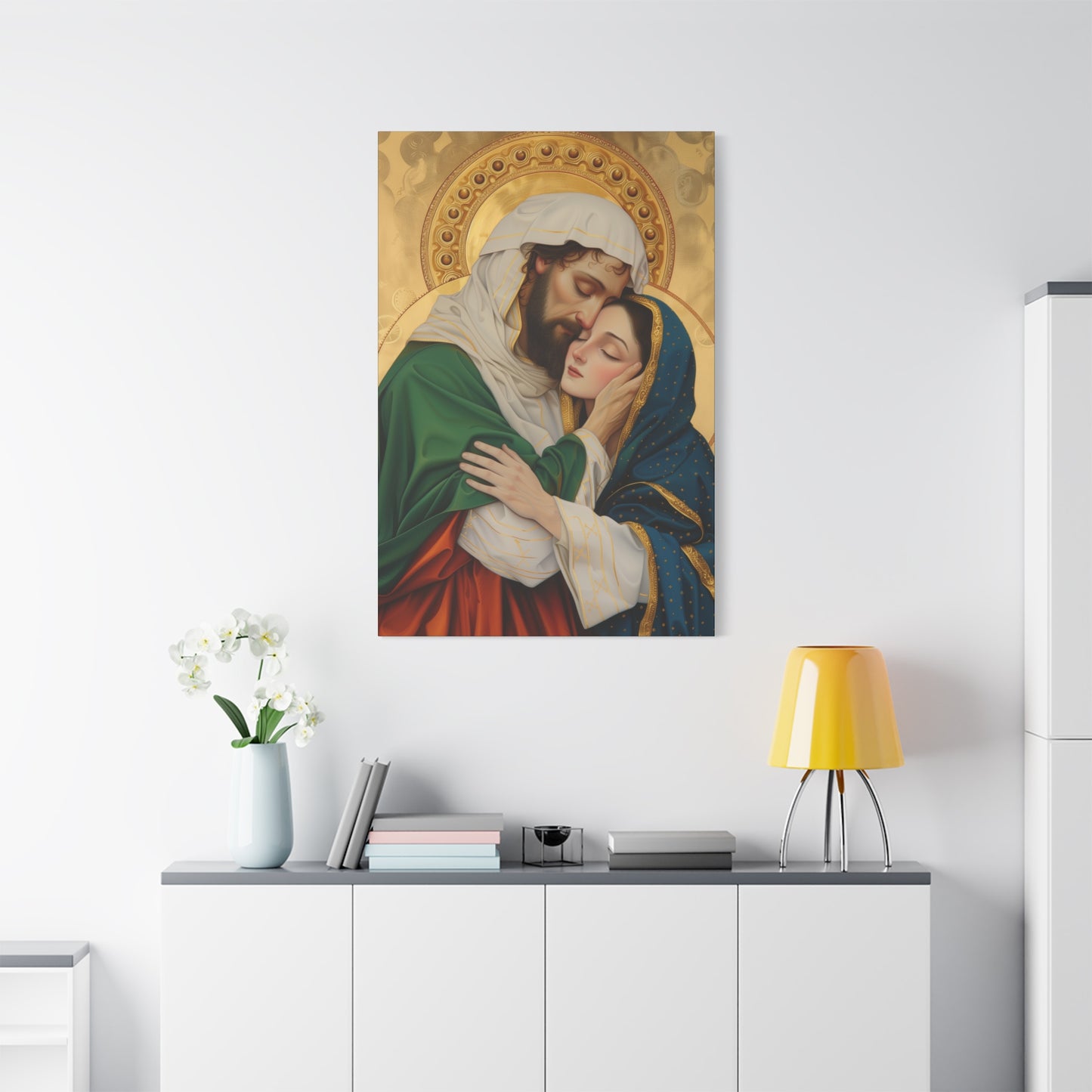 Saints Aquila and Priscilla - Museum Wrapped Canvas - Sanctified Souls Print - Religious Art for your Home - Religious Wall Art - Print
