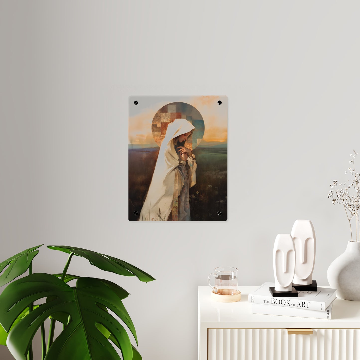 Our Lady of the Prairie Wall Art Panel - Ready to Hang Acrylic Print - Catholic Saint Art - Patron Saint Print